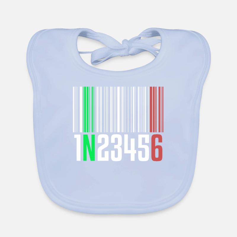 1N23456 Équipement de moto One Down Five Up Barcode Bavoir bio Bébé