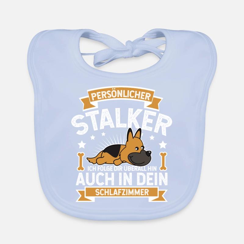 pastore tedesco Bavaglino ecologico per neonato