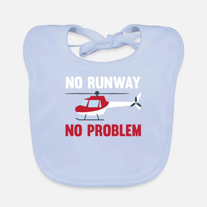 Pilot Helicopter Helicopter Gift Pilot Organic Baby Bibs