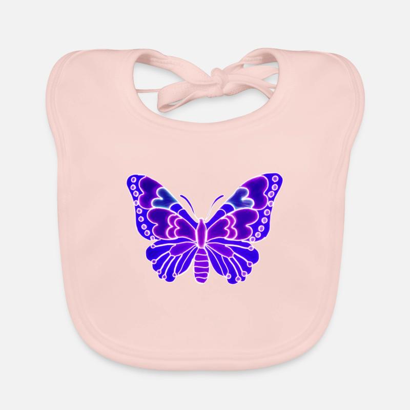 Beau papillon léger Bavoir bio Bébé