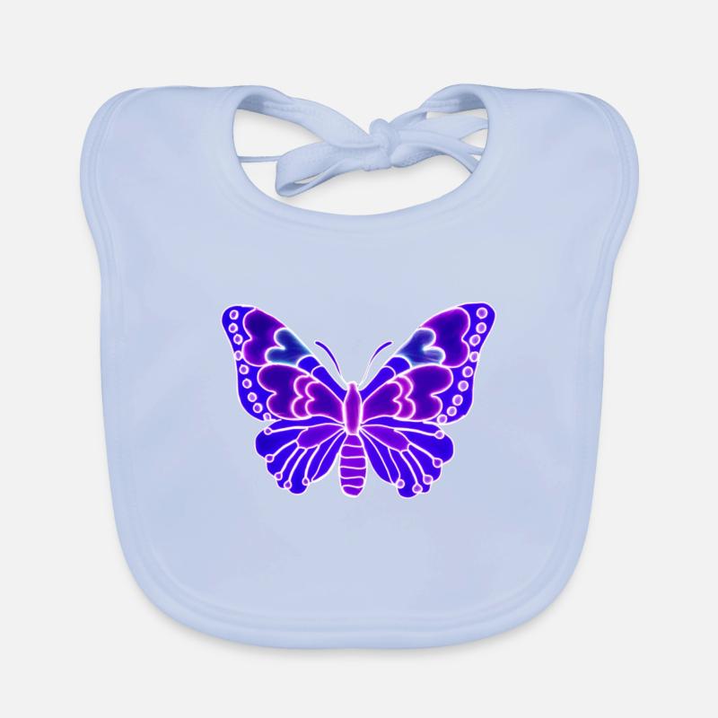 Beau papillon léger Bavoir bio Bébé