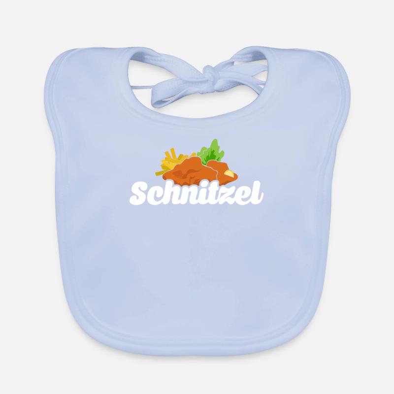 Schnitzel Geschenk essen lecker paniert Baby Bio-Lätzchen