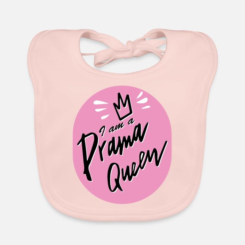 Ich bin eine Drama Queen - Baby Bio-Lätzchen - Rose