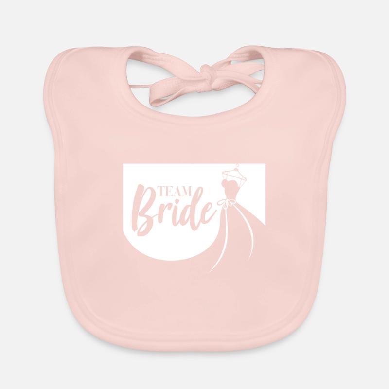 Épouse de l’équipe - Bavoir bio Bébé - rose