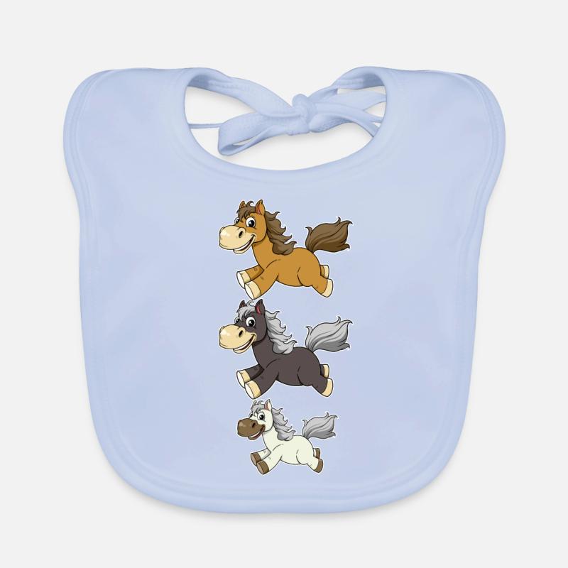 Selle d'équitation de cheval de poney Bavoir bio Bébé