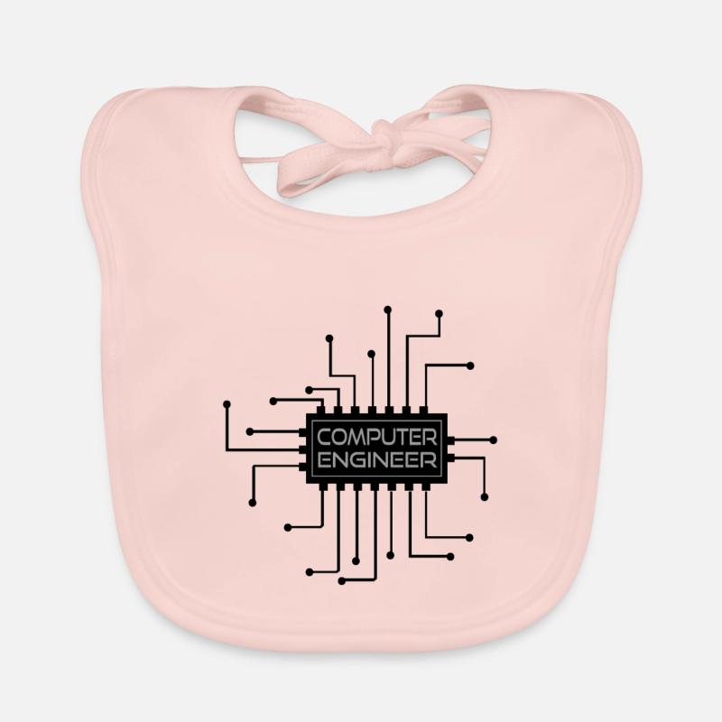 Computer engineer - computer engineer Organic Baby Bibs
