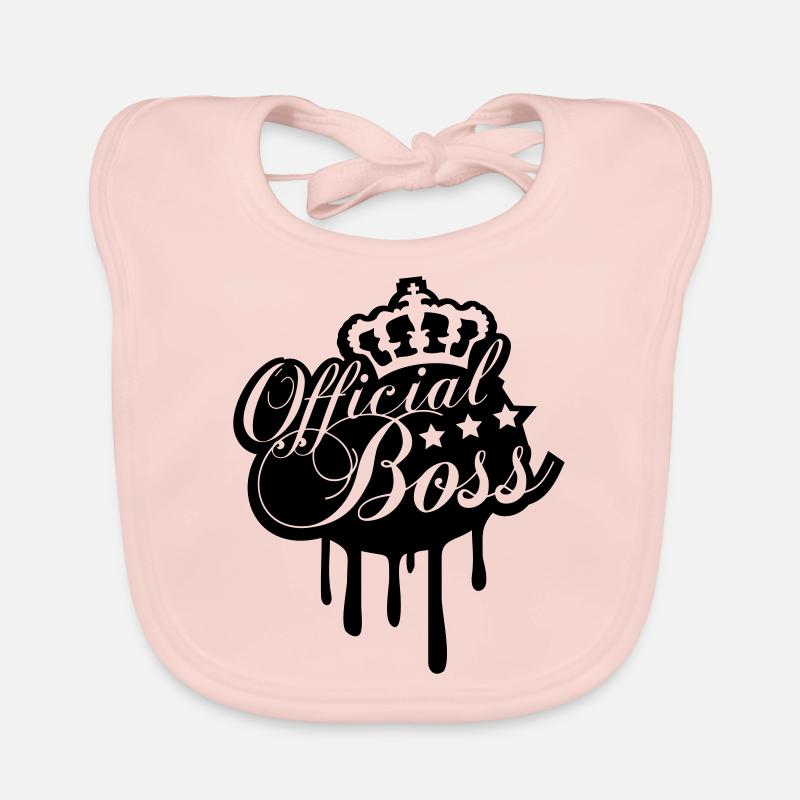 Cool Official Boss King Graffiti Baby Bio-Lätzchen