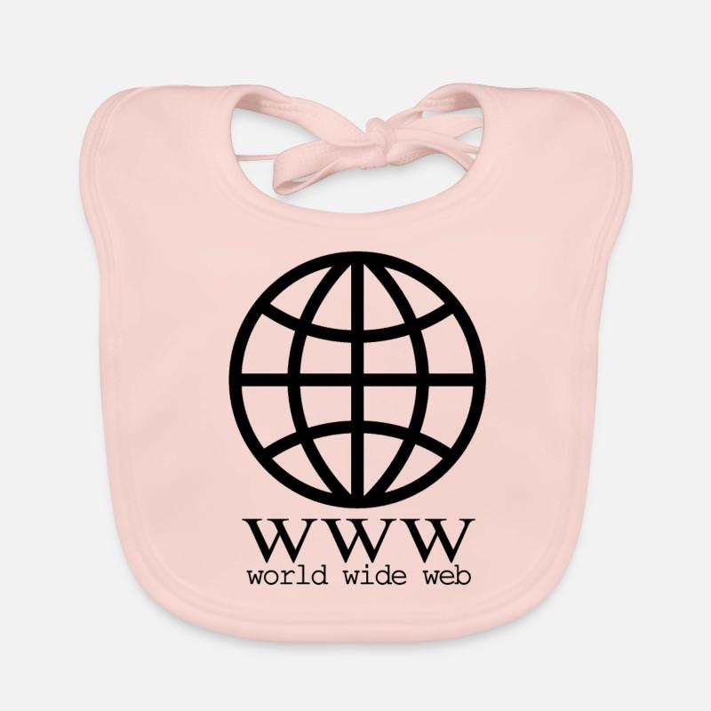 internet globe - Internet Globus Baby Bio-Lätzchen