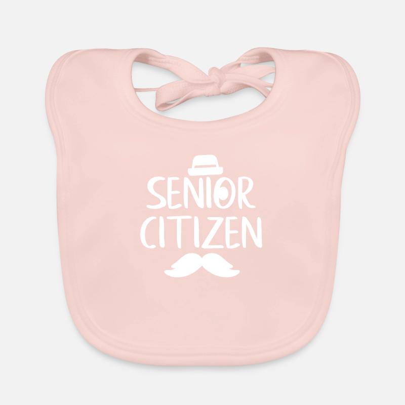 Senior Citizen TShirt Gift Senior citizen Organic Baby Bibs