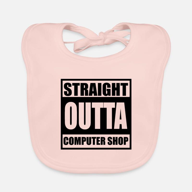 Computer - Baby Bio-Lätzchen - Rose