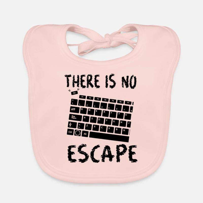 Nerd Geek Pun Escape Coder Funny Gift Organic Baby Bibs