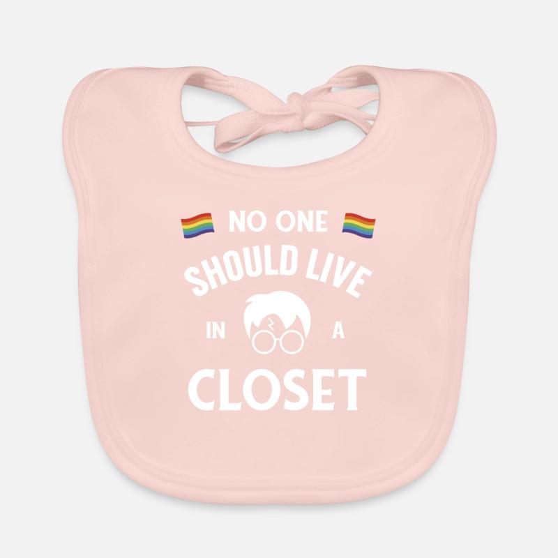 Niemand sollte in einem Closet Pride LGBT-Geschenk leben Baby Bio-Lätzchen