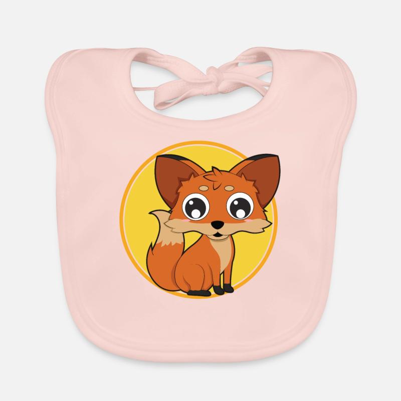 Renard bébé animaux mignons Bavoir bio Bébé