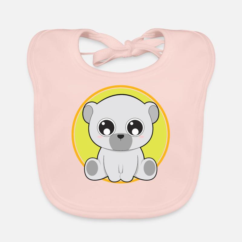 Animaux mignons ours mignon Bavoir bio Bébé