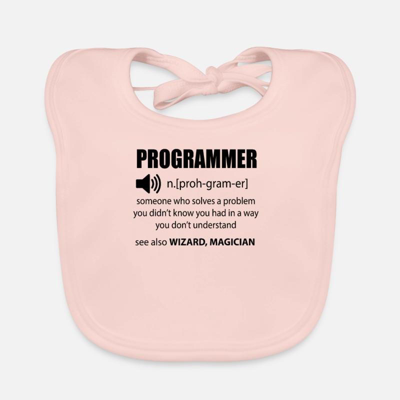 Code Programmierer Wörterbuch Entwickler Geschenk Baby Bio-Lätzchen
