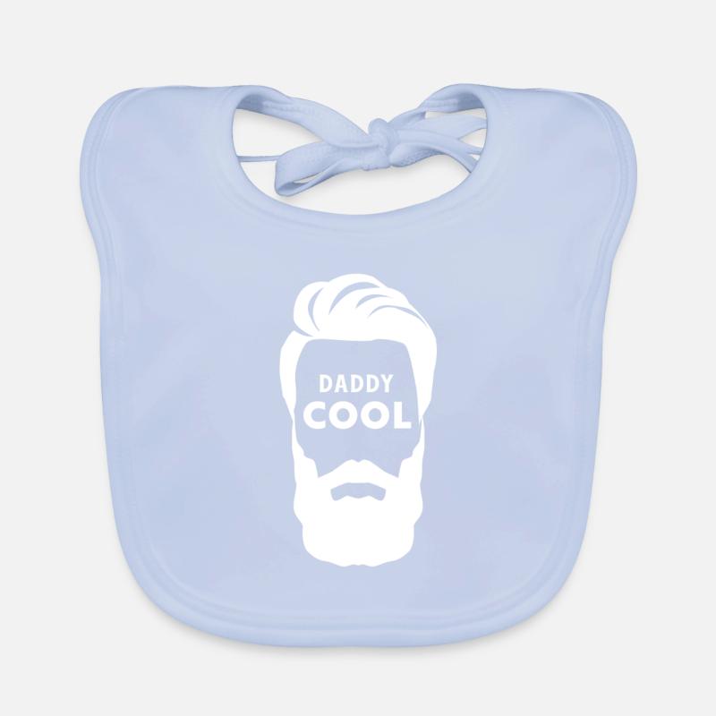 Daddy Cool Beard Gift, Father's Day Gift For Him Organic Baby Bibs