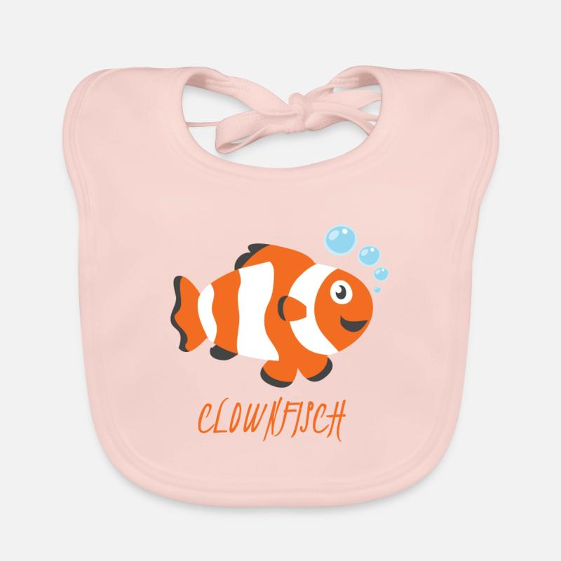 clownfisch - Baby Bio-Lätzchen - Rose