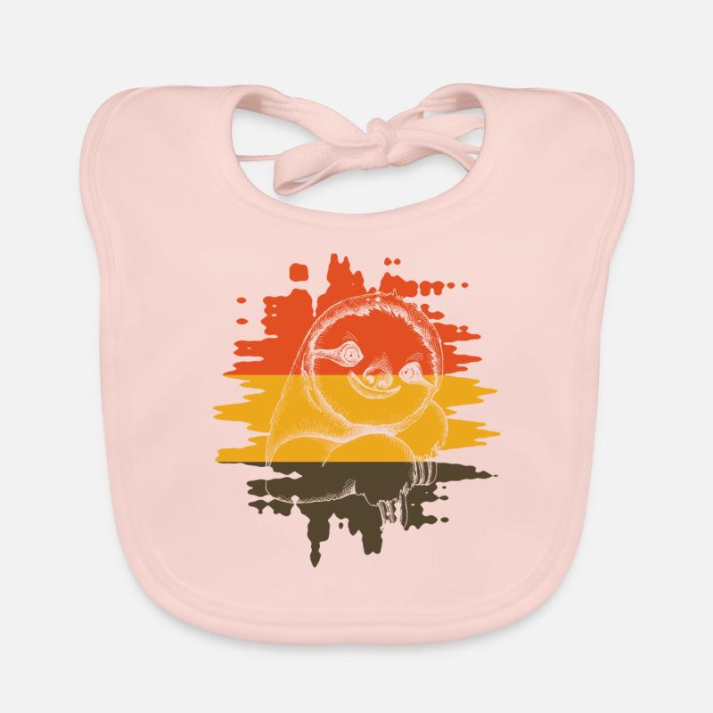 Sloth sloth Organic Baby Bibs