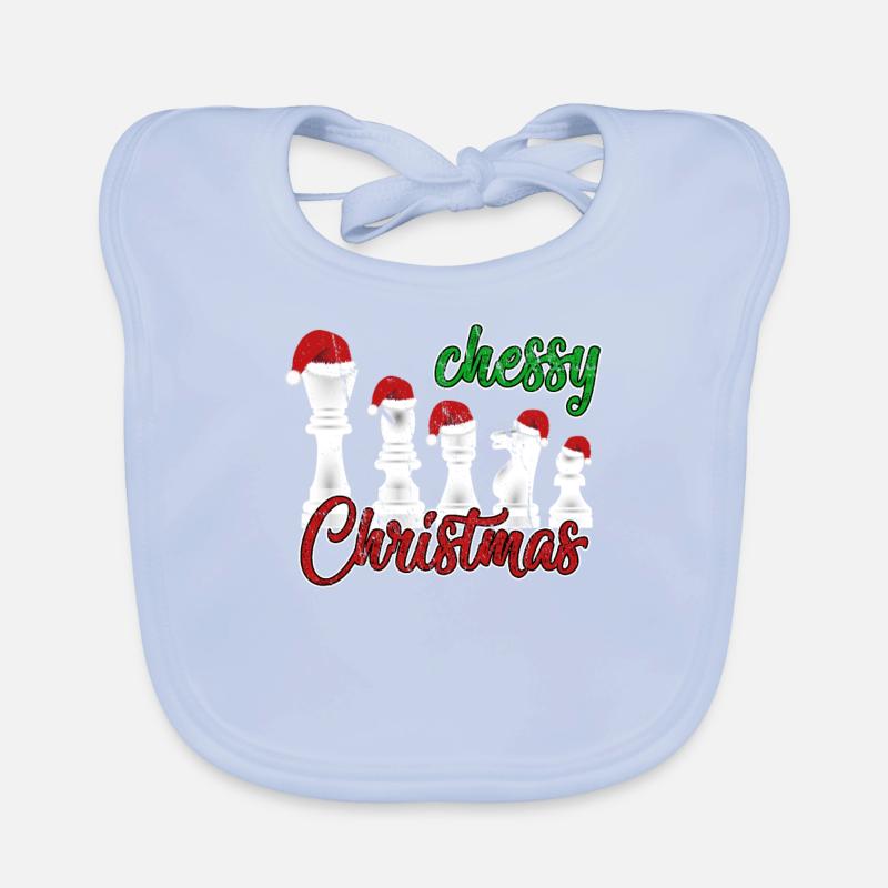Weihnachtsgeschenk Schach Geschenkidee Baby Bio-Lätzchen