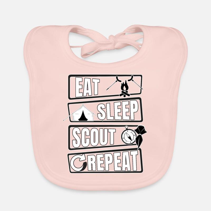 Manger sommeil scout répéter scout scout scouting Bavoir bio Bébé