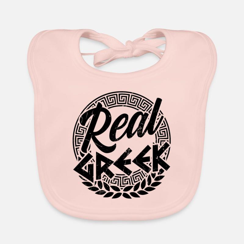 Echter Grieche Geschenkidee Baby Bio-Lätzchen