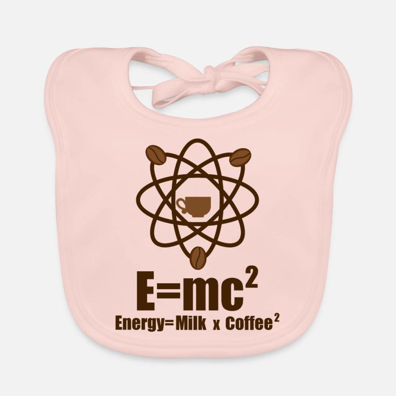 Physique de la chimie du café - Bavoir bio Bébé - rose