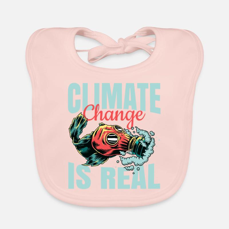 Climate Change Environmental Protection Nature Conservation Gift Idea Organic Baby Bibs
