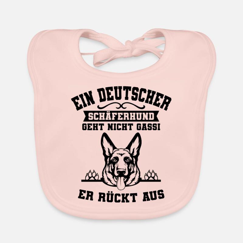 Deutscher Schäferhund Baby Bio-Lätzchen