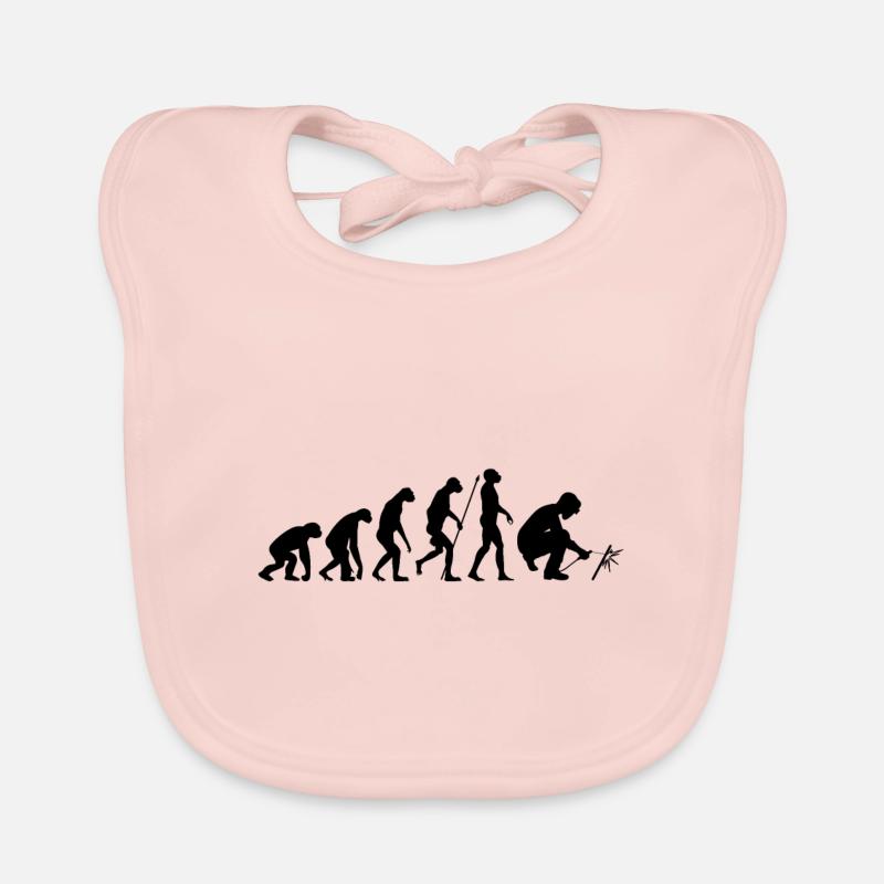 Welder evolution - Organic Baby Bibs - rose