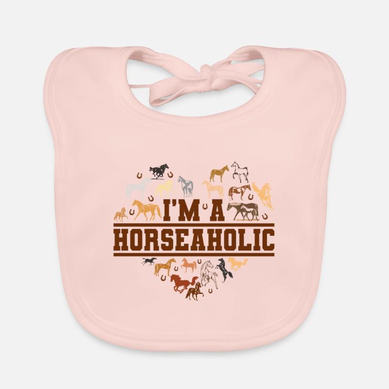 Horse lover Organic Baby Bibs