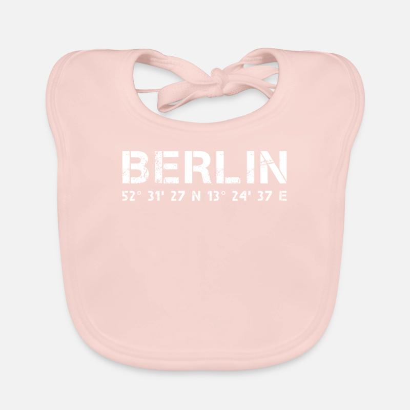 Berlin coordonnées GPS, capitale cadeau Bavoir bio Bébé