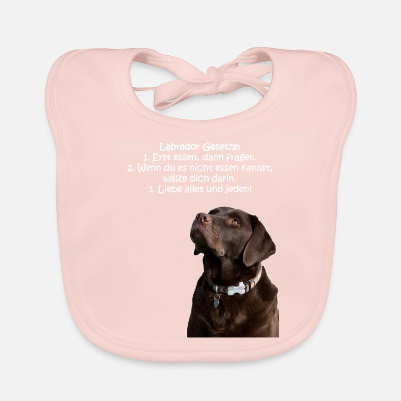 Die Gesetze eines Labradors Baby Bio-Lätzchen