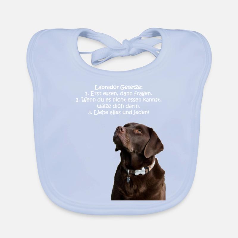 Die Gesetze eines Labradors Baby Bio-Lätzchen