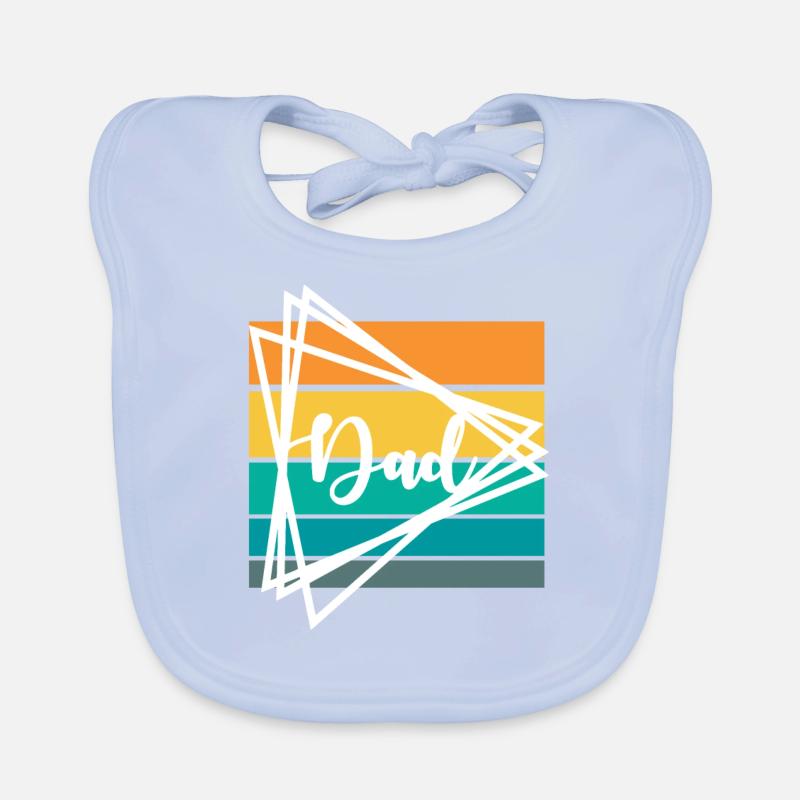 Dad - Geschenkidee Vatertag oder Geburtstag Baby Bio-Lätzchen