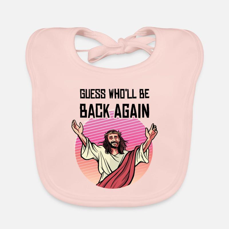 Jésus devine qui sera de retour Bavoir bio Bébé