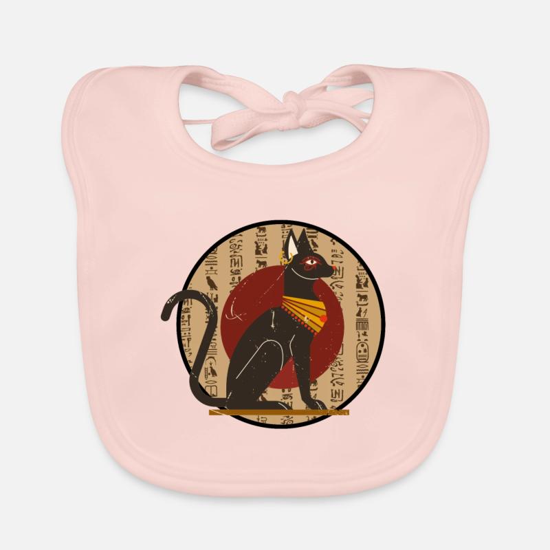 Sphinx Cat from Egypt Egypt Circle Organic Baby Bibs