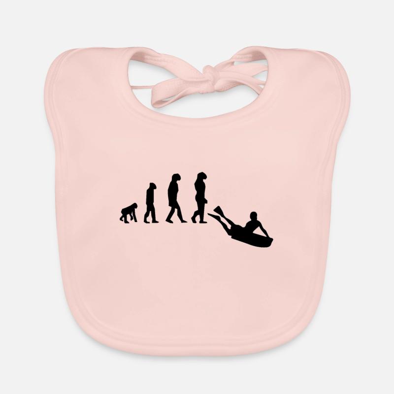 Bodyboarding Evolution Bodyboarder Geschenk Baby Bio-Lätzchen
