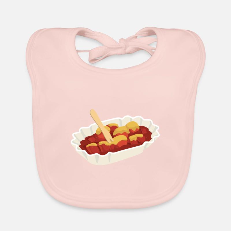 Currywurst Baby Bio-Lätzchen