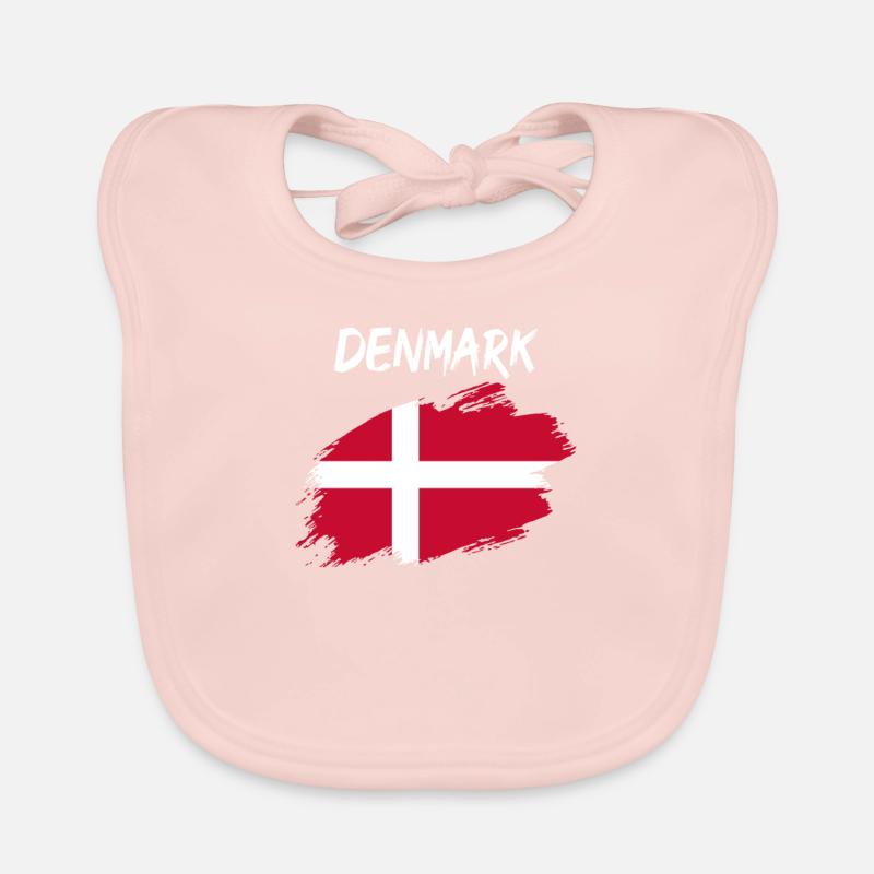 Drapeau danois drapeau drapeau danois Bavoir bio Bébé