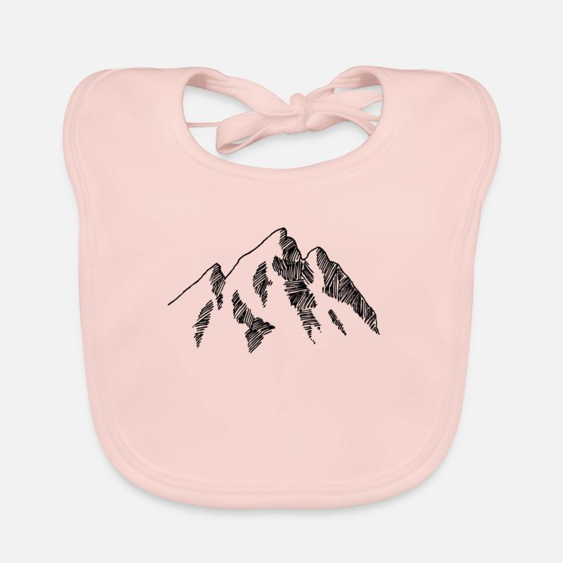 Berg - Baby Bio-Lätzchen - Rose