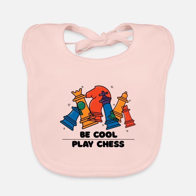 Soyez cool jouer aux échecs cadeau d'échecs coloré Bavoir bio Bébé