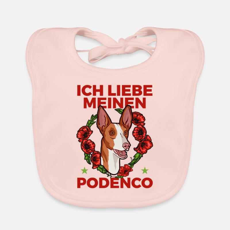 J’aime mon Podenco par les Manzanita’s Bavoir bio Bébé