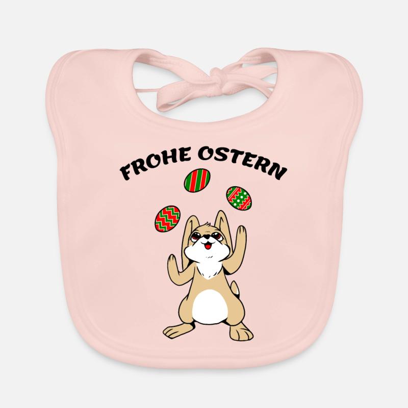 FROHE OSTERN Baby Bio-Lätzchen