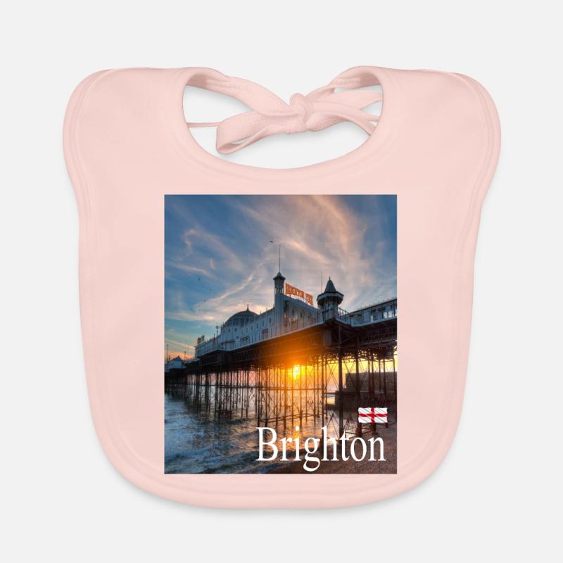 Brighton, England Organic Baby Bibs
