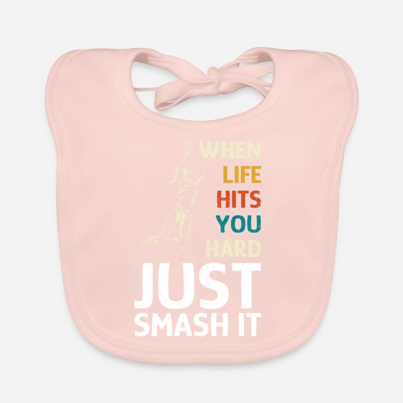 When Life hits you hard Just Smash it Organic Baby Bibs