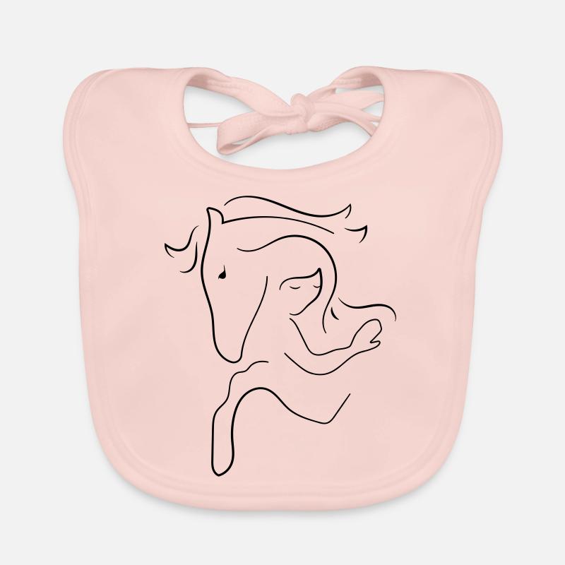 Cheval Bavoir bio Bébé