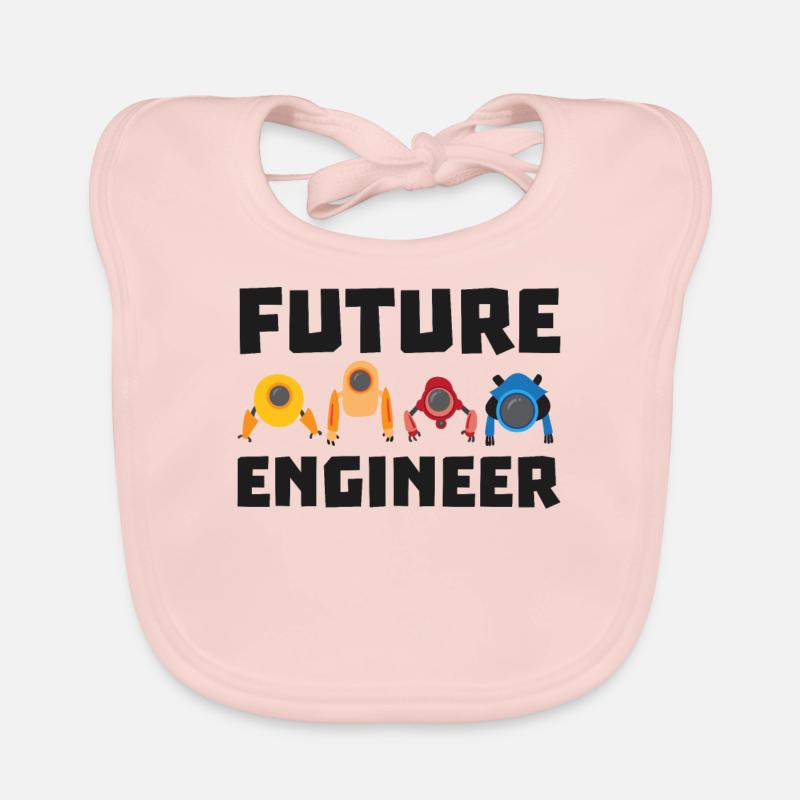 Future Robotics Engineer Kids Robot Bavoir bio Bébé