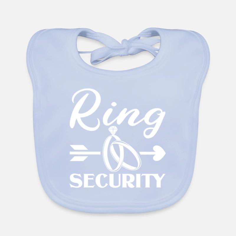 Ringträger Mariage Ring Security Témoins De Mariage Sort Bavoir bio Bébé