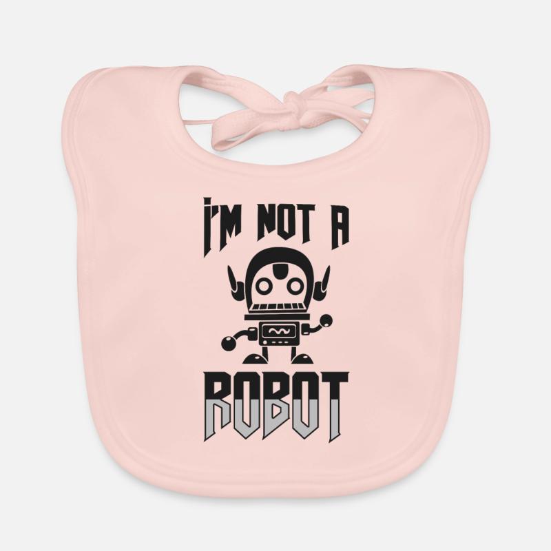 I’m Not A Robot Funny Robotics Engineer Bavoir bio Bébé