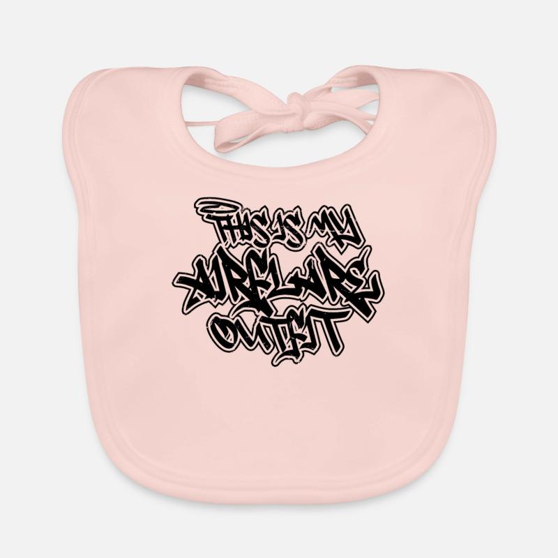 Airflare Breakdance BBoy Breakdancer Break Dance - Baby Bio-Lätzchen - Rose